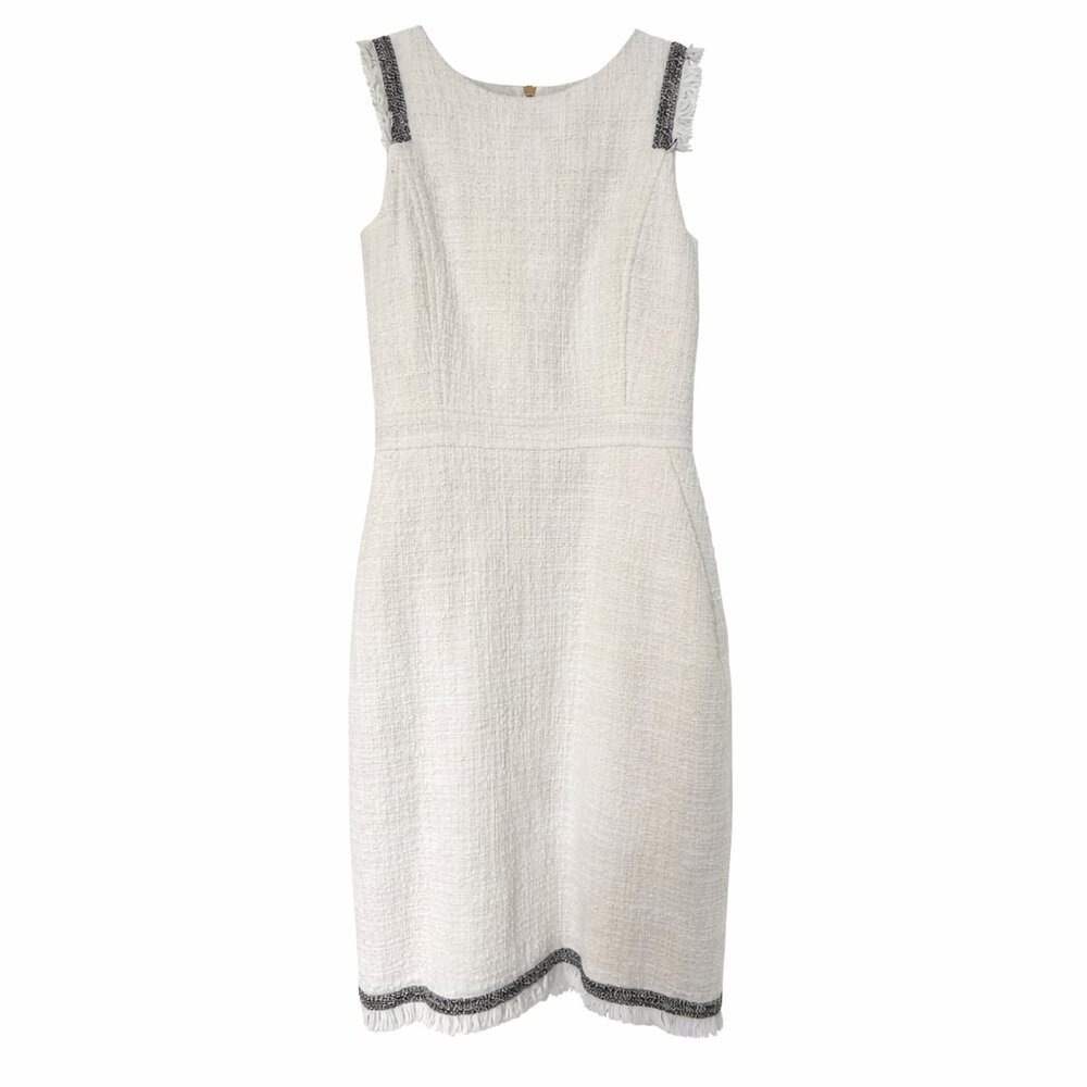 J.Crew White Textured Mini Dress – Women’s Dress Size 00